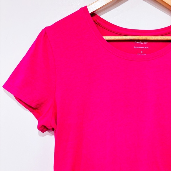 BANANA REPUBLIC Pink Timeless T-shirt - Picture 3 of 6